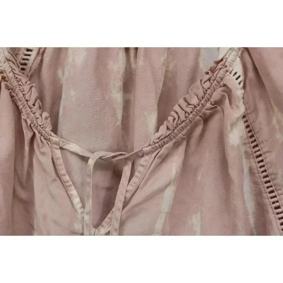 Knox Rose 3/4 Balloon Sleeves Blouse-Size XL-Boho-Tie Dye-Lyocell - Picture 6 of 8